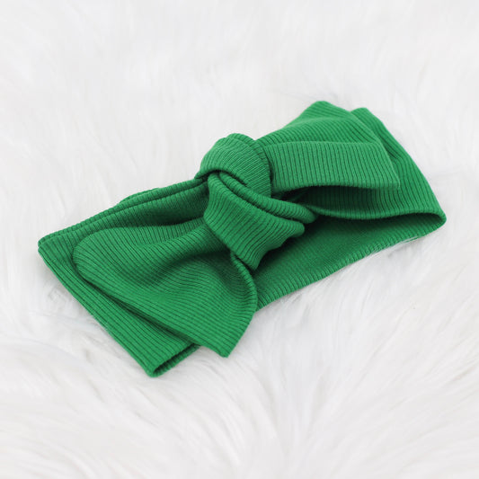 Emerald Ribbed Lounge Headwrap (Made to Order)