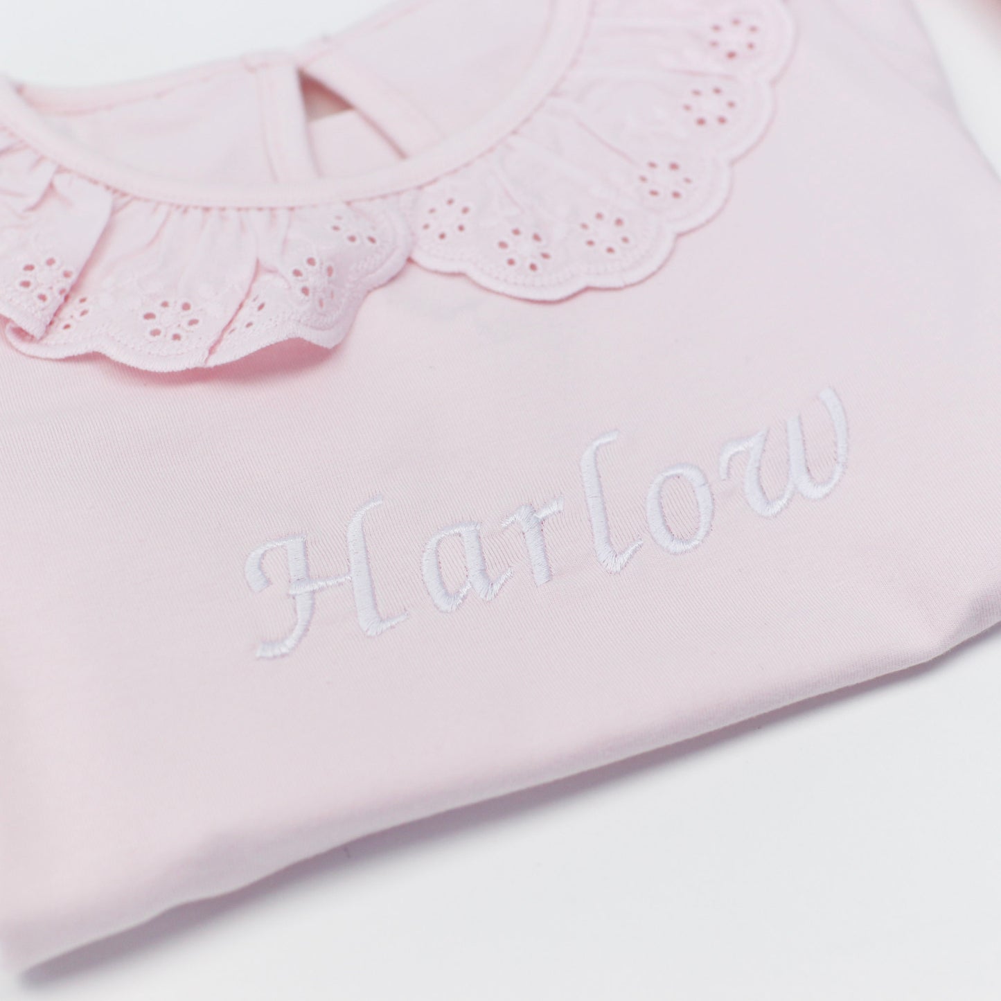 Embroidered Frilly Pj's