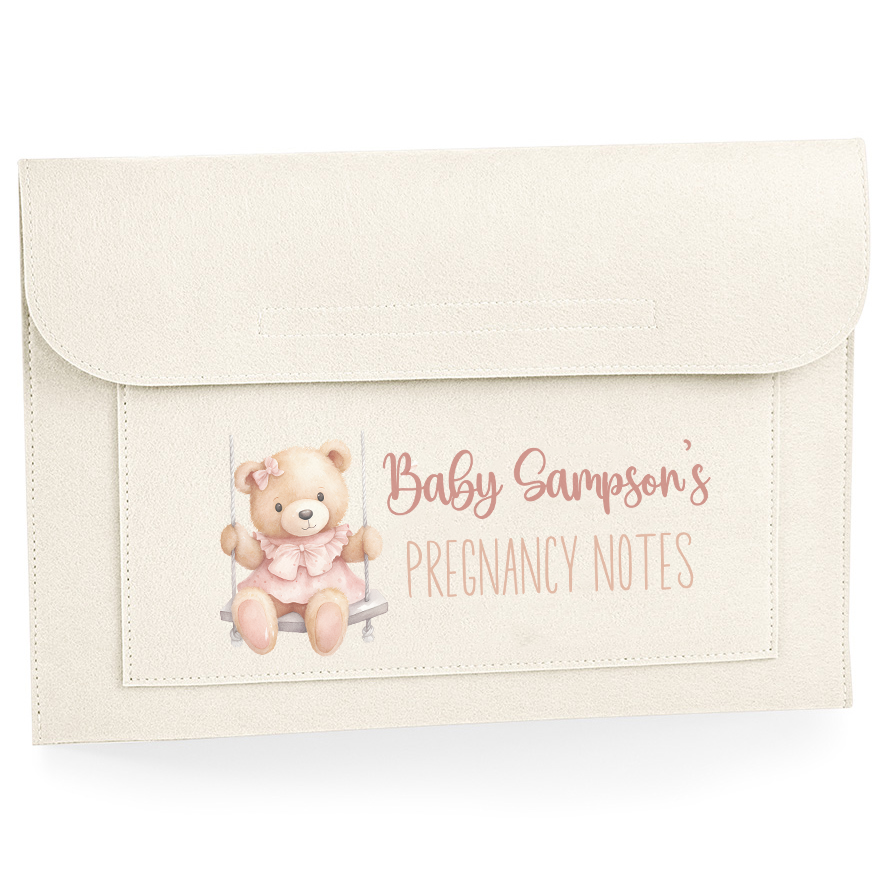 Teddy Bear Swing Pregnancy Notes Wallet