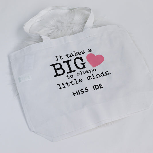 Big Heart Large Tote Bag