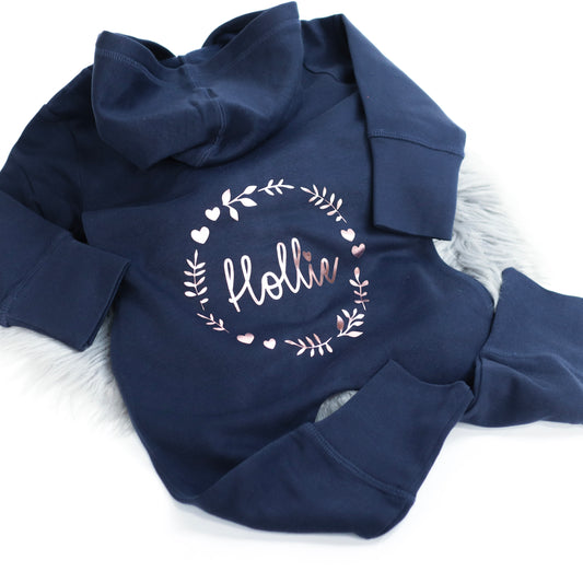 Name Wreath Onesie (Younger Sizes)