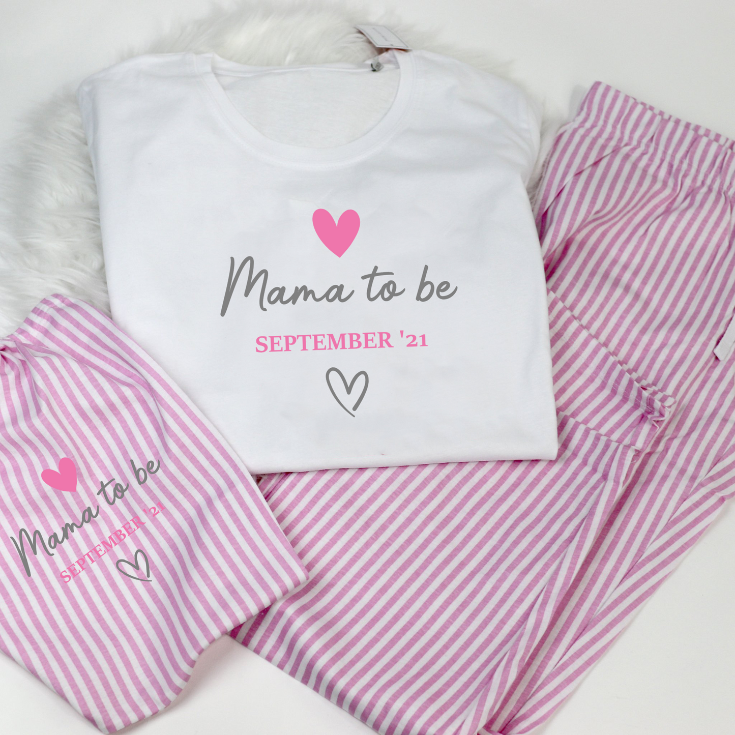 Mama To Be Adult Long Pj's in a Bag