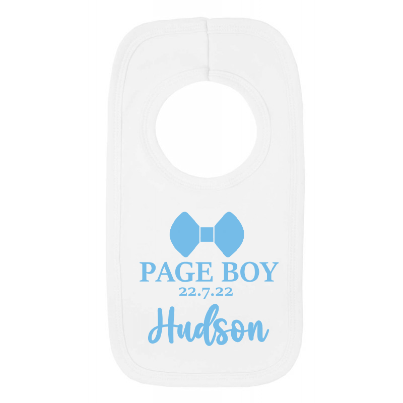 Bow Tie Page Boy Pull Over Bib