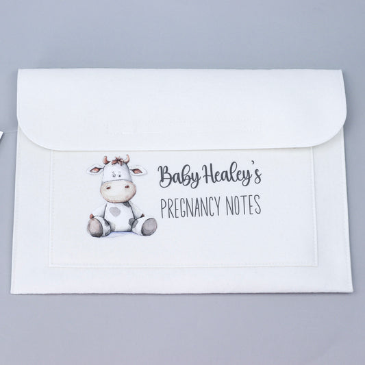 Baby Name Cow Pregnancy Notes Wallet