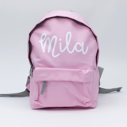 Classic Pink Personalised Mini Fashion Backpack