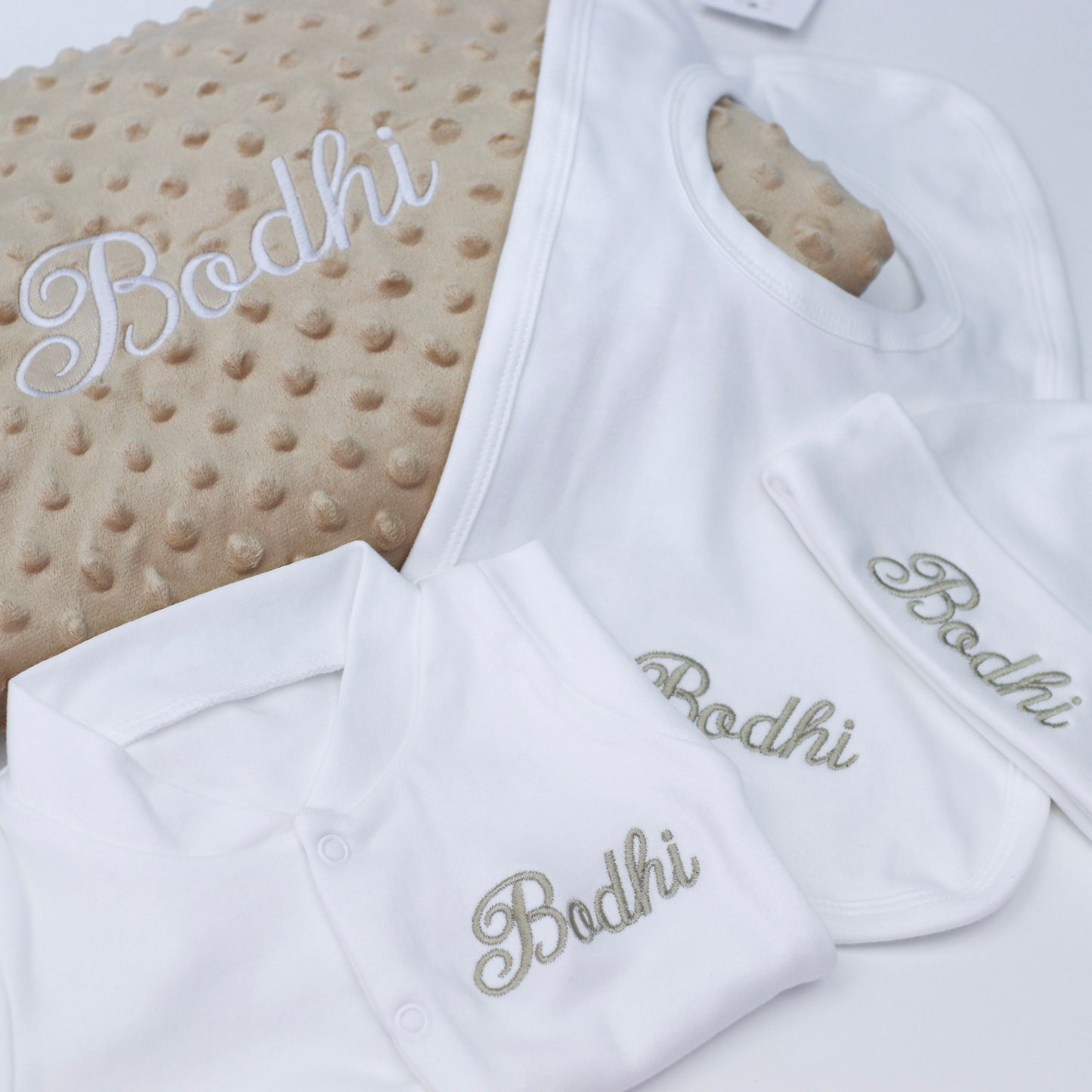 Embroidered Personalised Perfect Baby Bundle