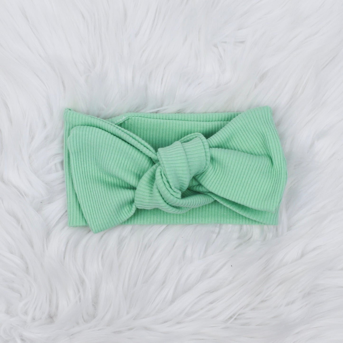 Mint Ribbed Lounge Headwrap (Made to Order)