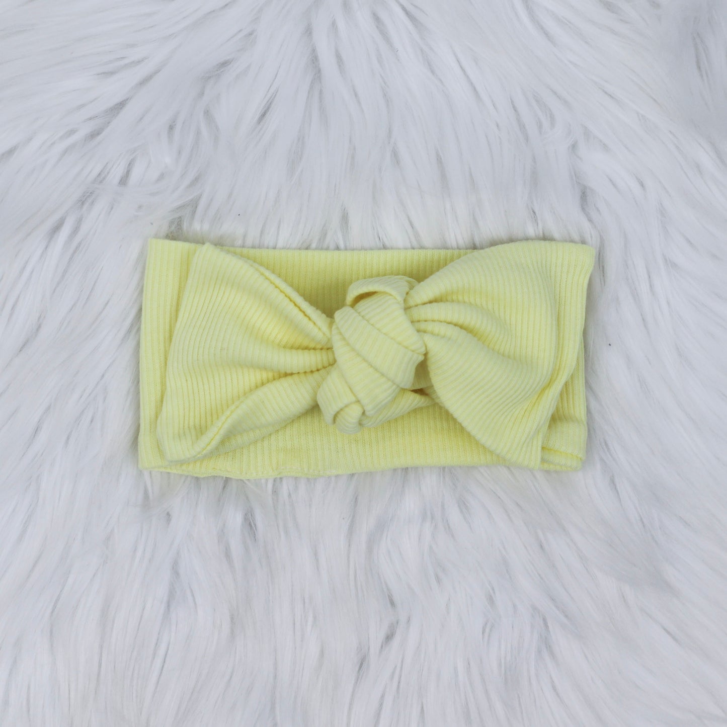 Lemon Ribbed Lounge Headwrap (Made to Order)