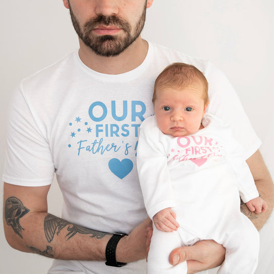 Our First Father's Day Spots Adults Softstyle T-Shirt