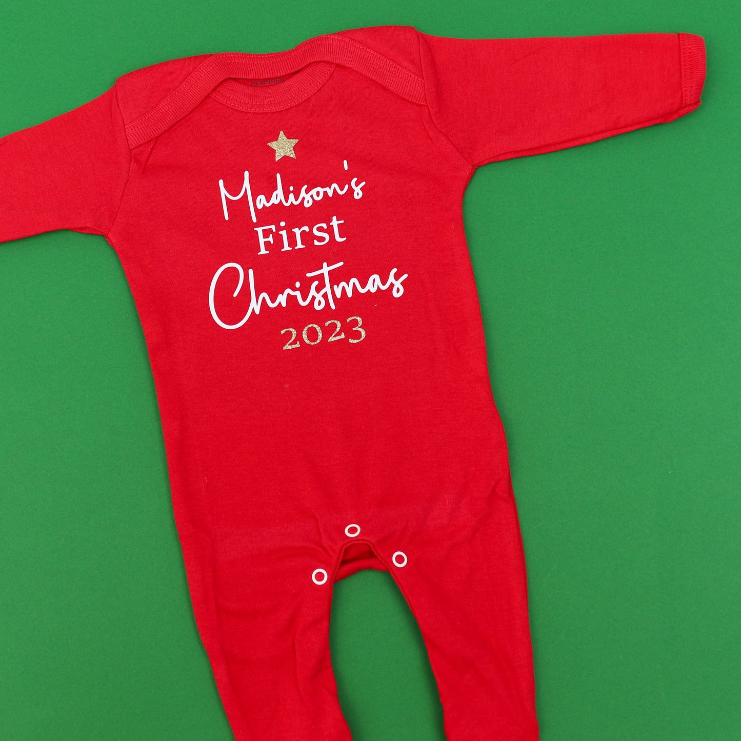 Personalised First Christmas Rompersuit