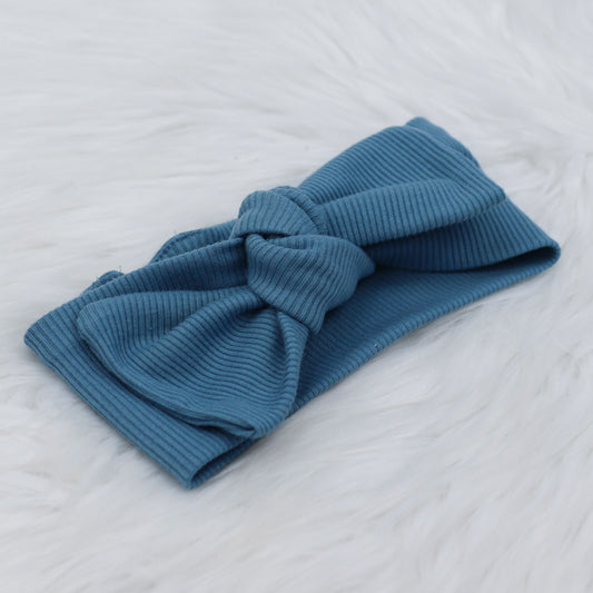 Dusty Blue Lounge Headwrap (Made to Order)