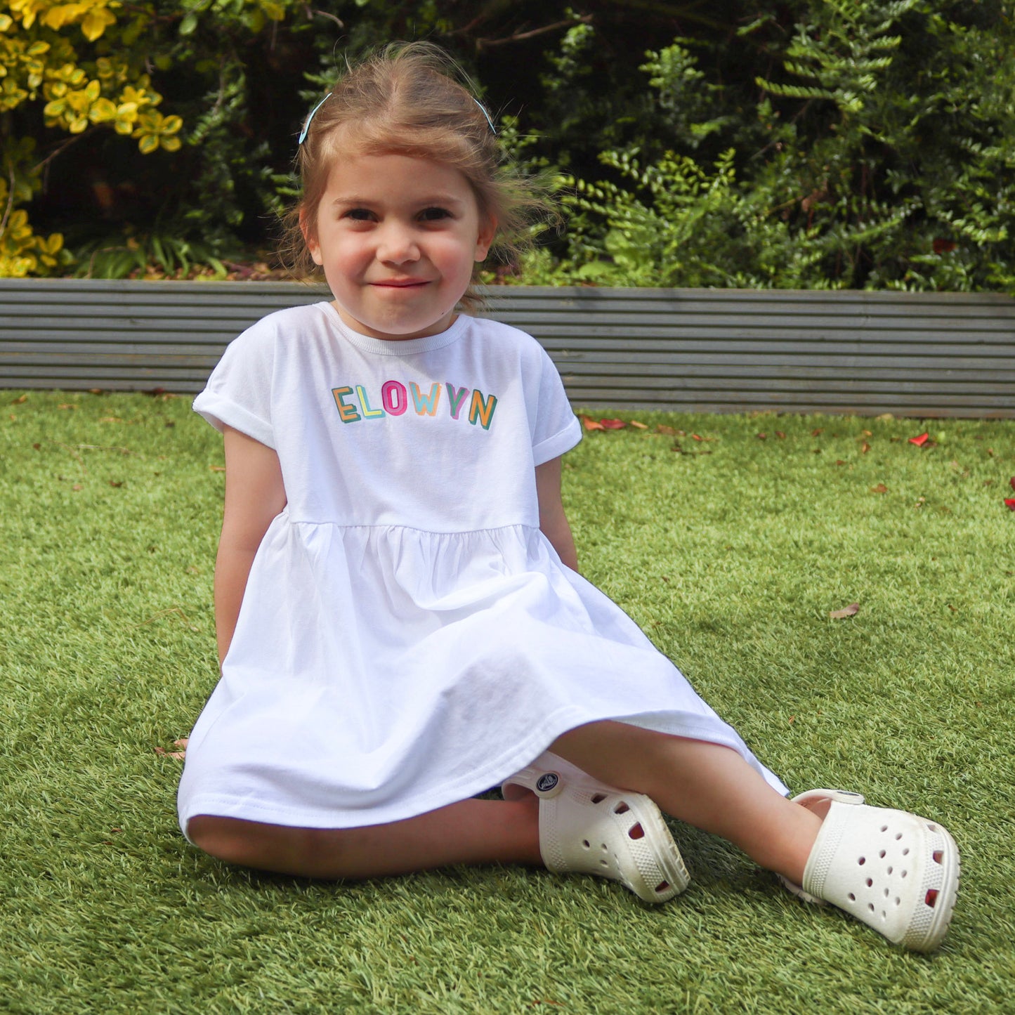 Coloured Letters Personalised Jersey Cotton Dress