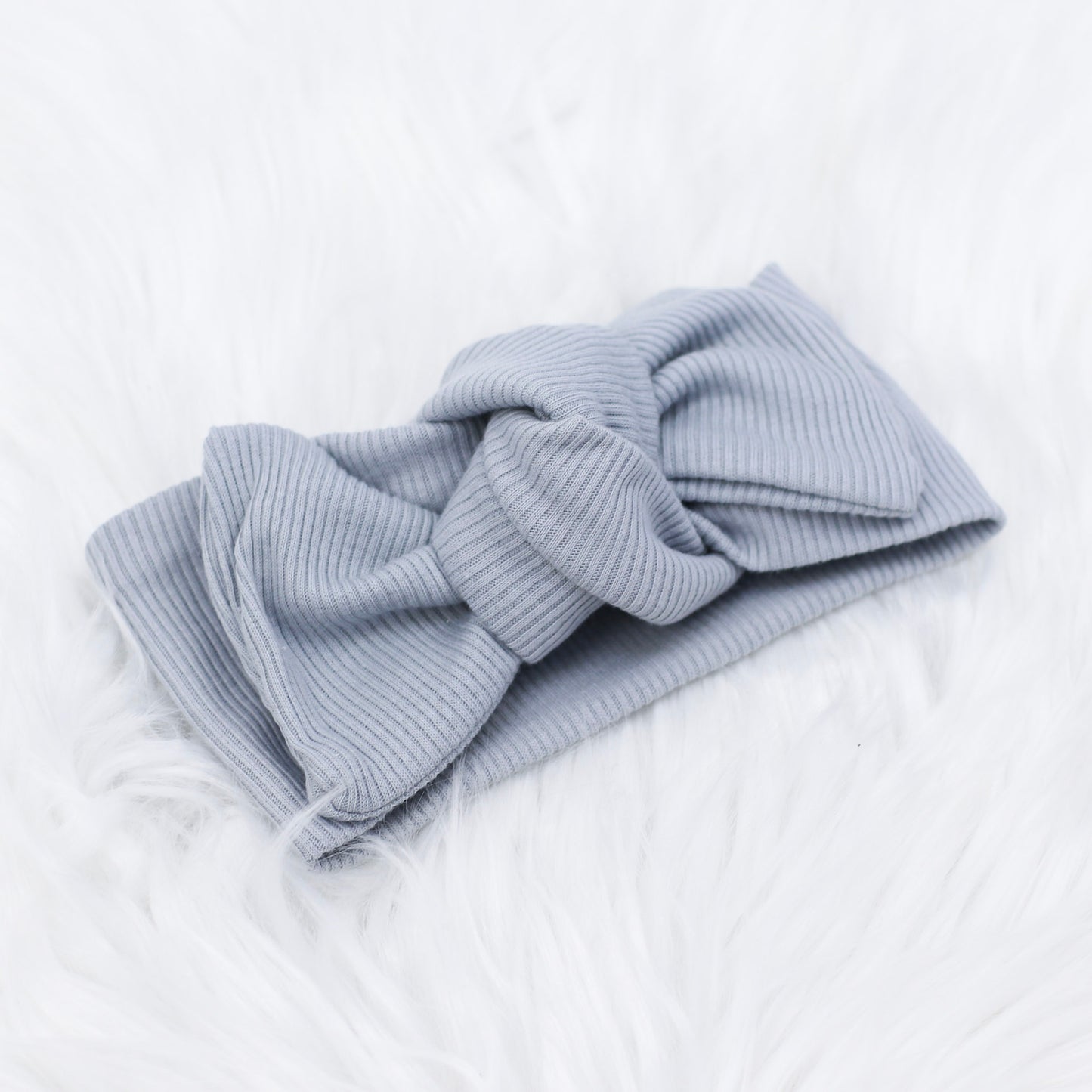 Dove Ribbed Lounge Headwrap (Made to Order)