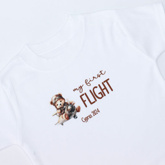 My First Flight Brown Bear T-Shirt
