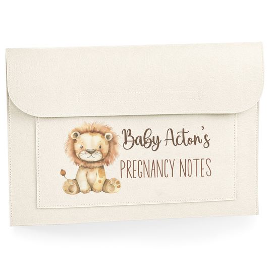 Baby Name Lion Pregnancy Notes Wallet