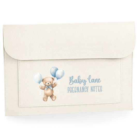 Blue Bear Pregnancy Notes Wallet