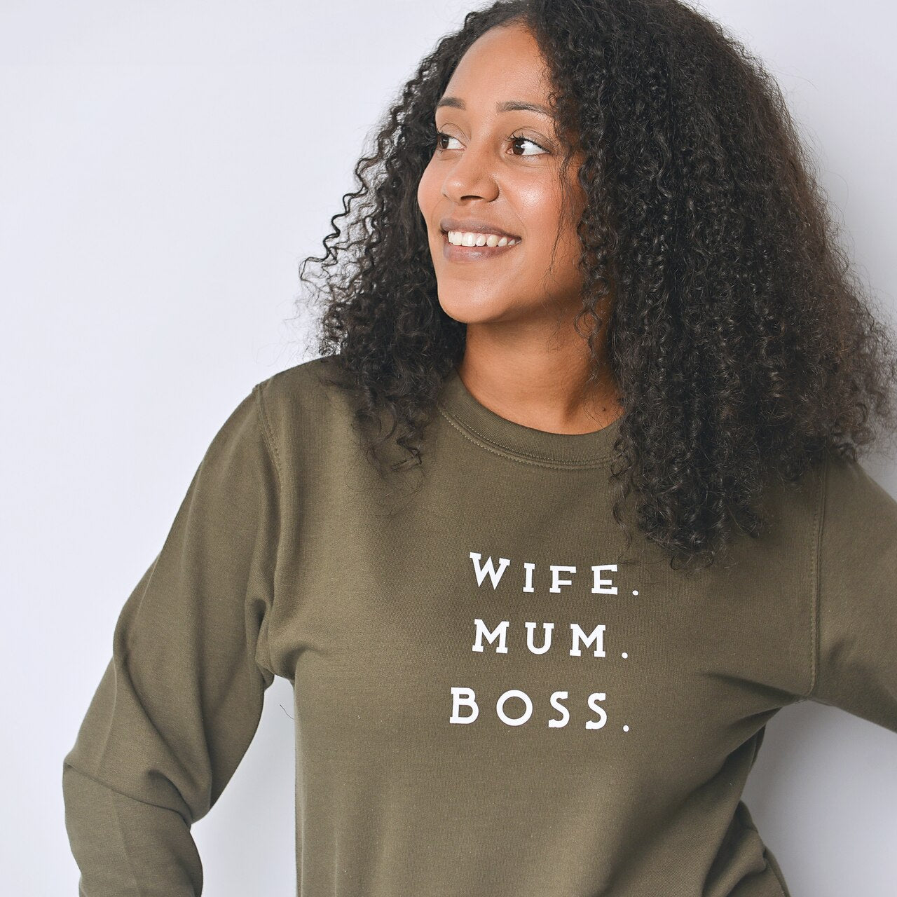 Wife Mum Boss Unisex Adults Sweatshirt (Made to Order)