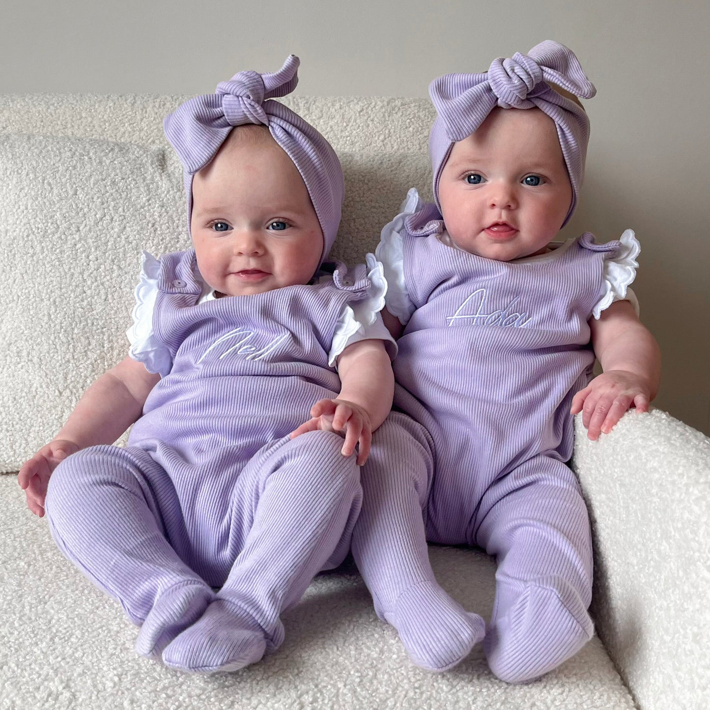 Lilac Footie Ribbed Lounge Romper (Made to Order)