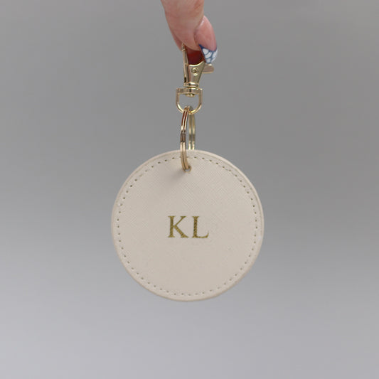 Personalised Initial Boutique Circular Key Clip