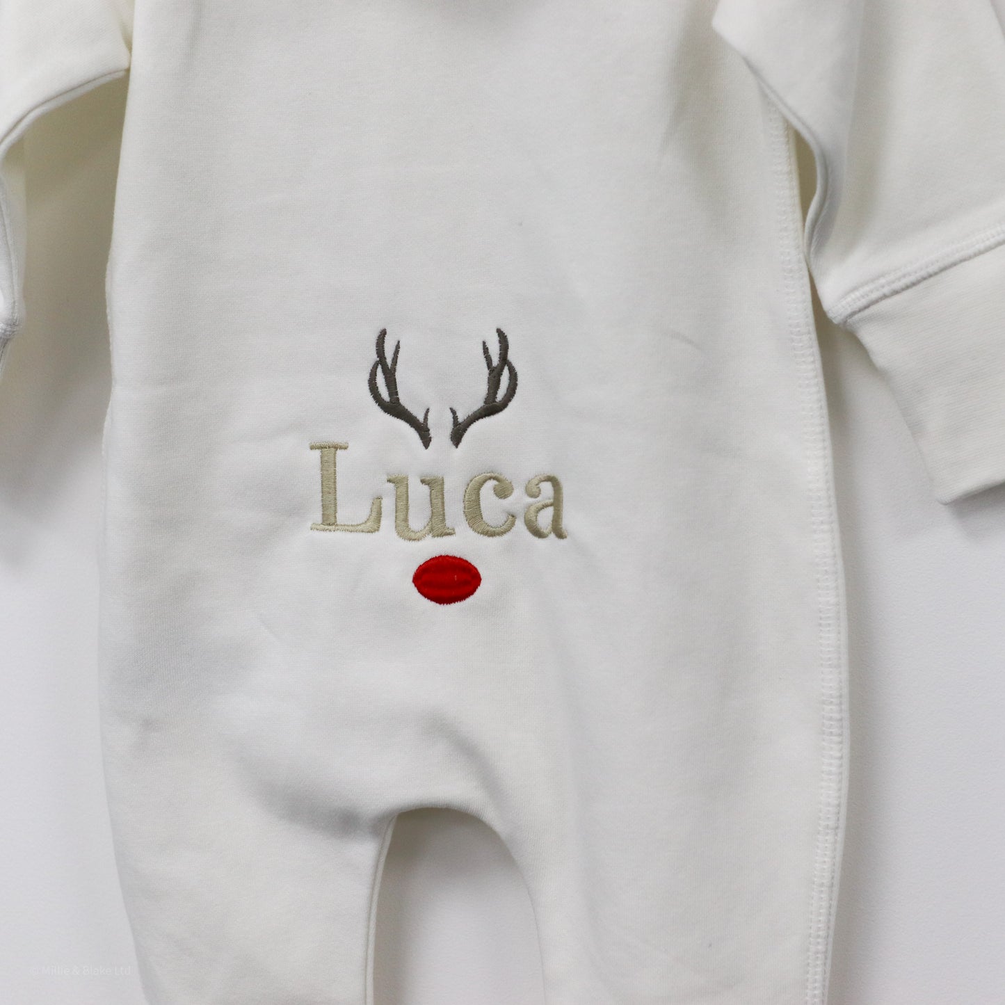 Reindeer Embroidered Younger Onesie