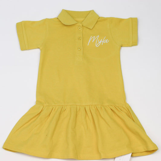 Embroidered Personalised Polo Cotton Dress