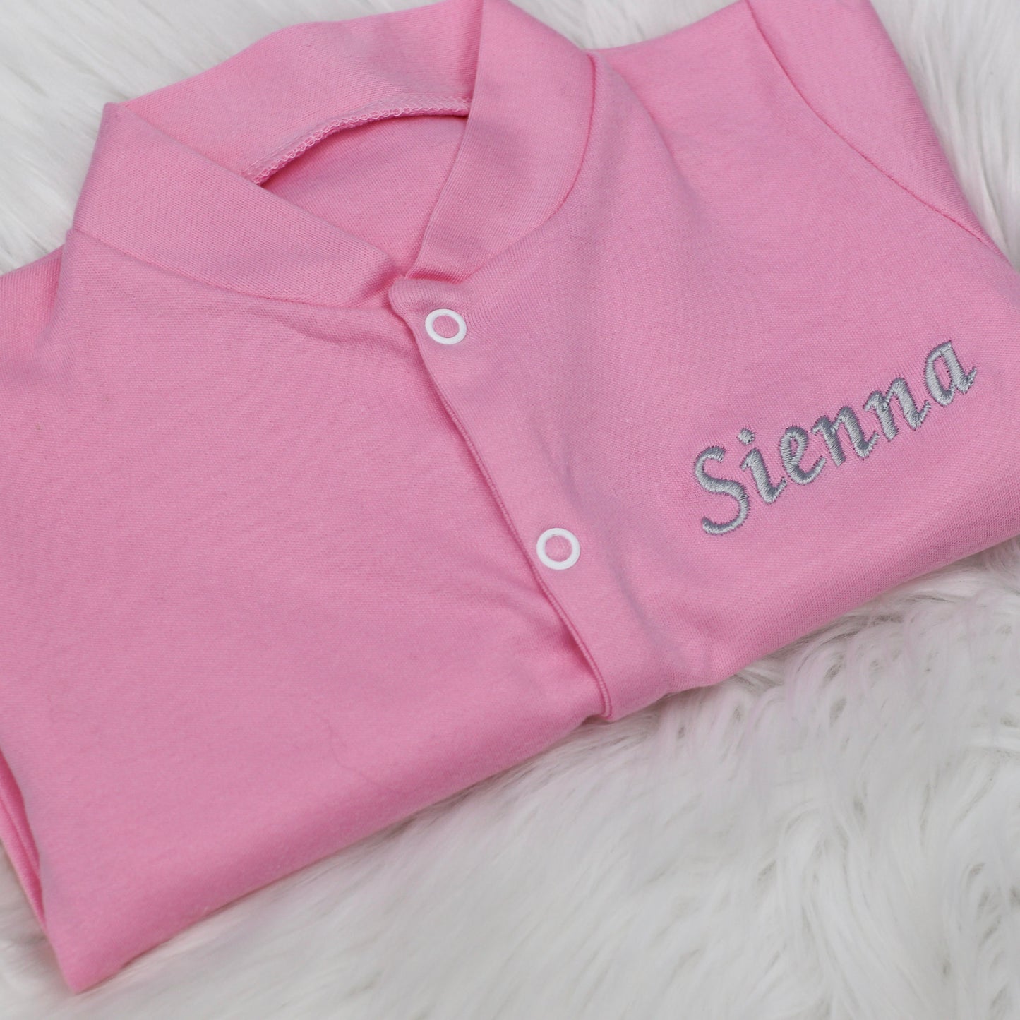 Embroidered Personalised Babygrow