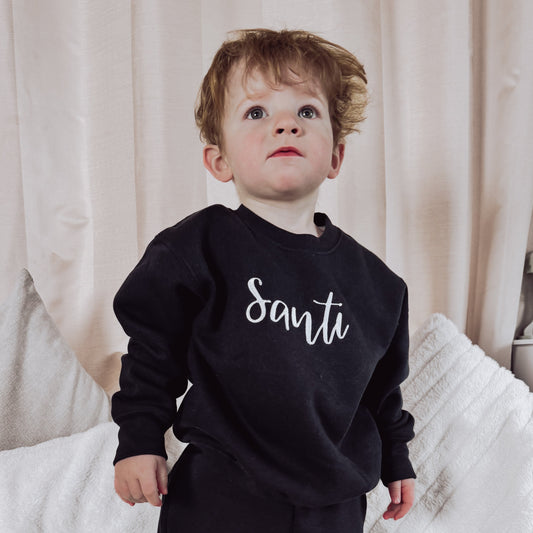 Absorbed Font Embroidered Soft Style Sweatshirt