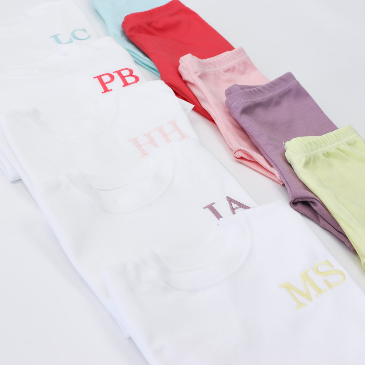 All Colours Embroidered T-Shirt & Lounge Cycle Shorts Combo