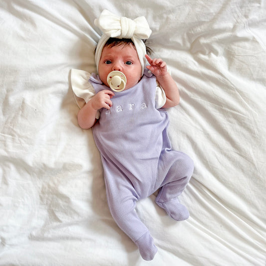 Lilac Footie Lounge Romper (Made to Order)