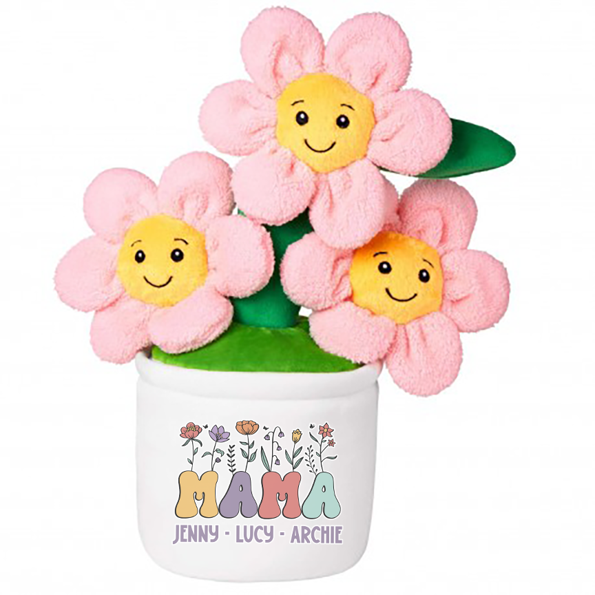 Family Flower Names Flower Pot Plush