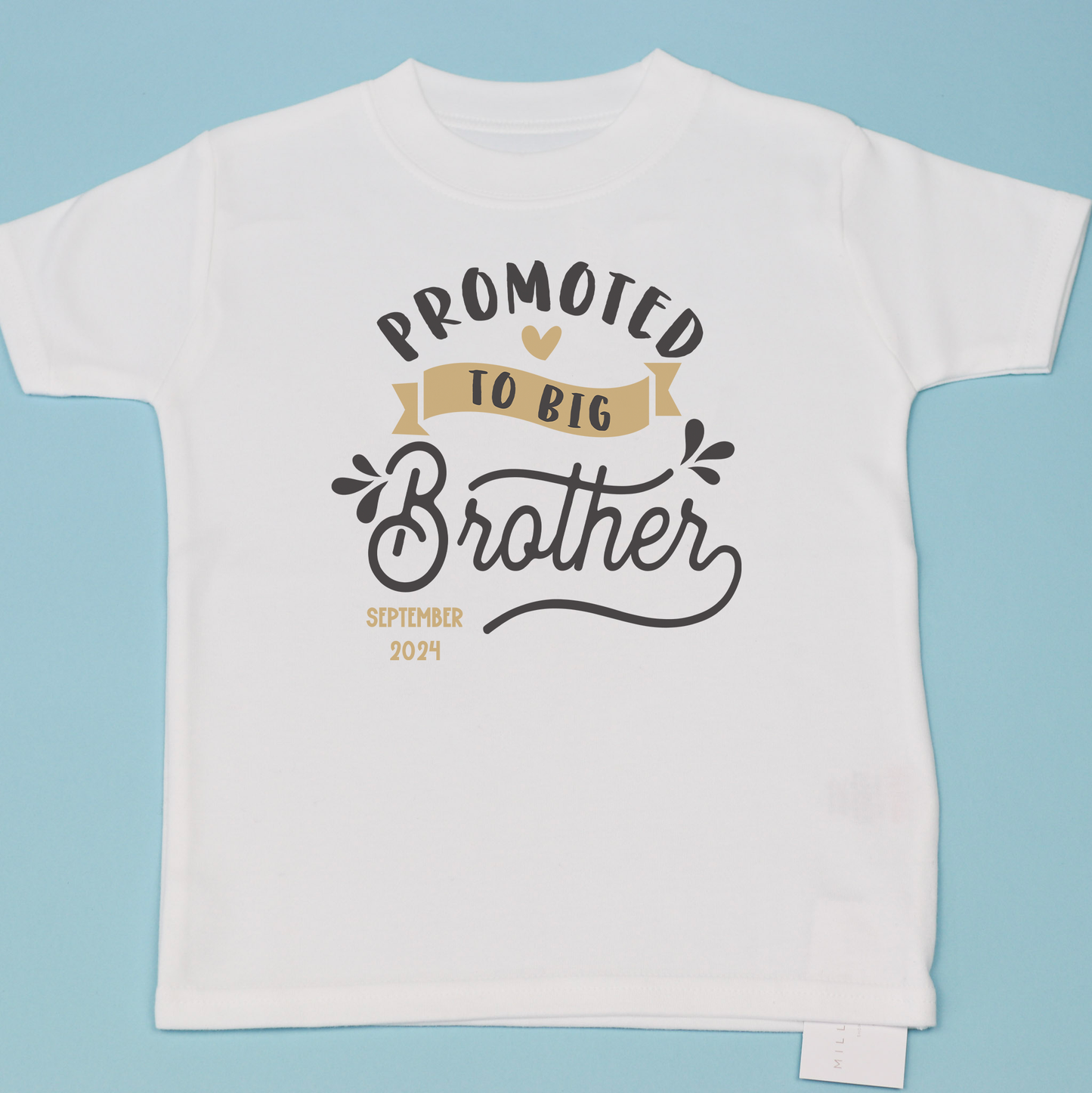 Promoted To Big Brother Date Banner T-Shirt