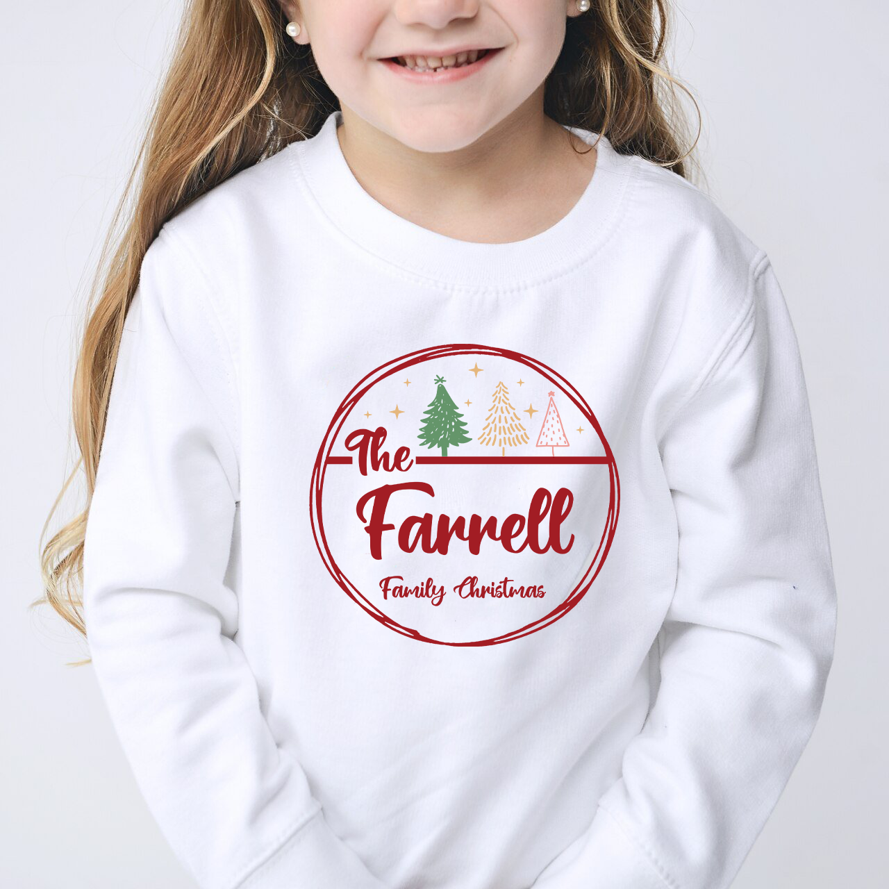 The Family Christmas Circle KWS White Children's Sweatshirt
