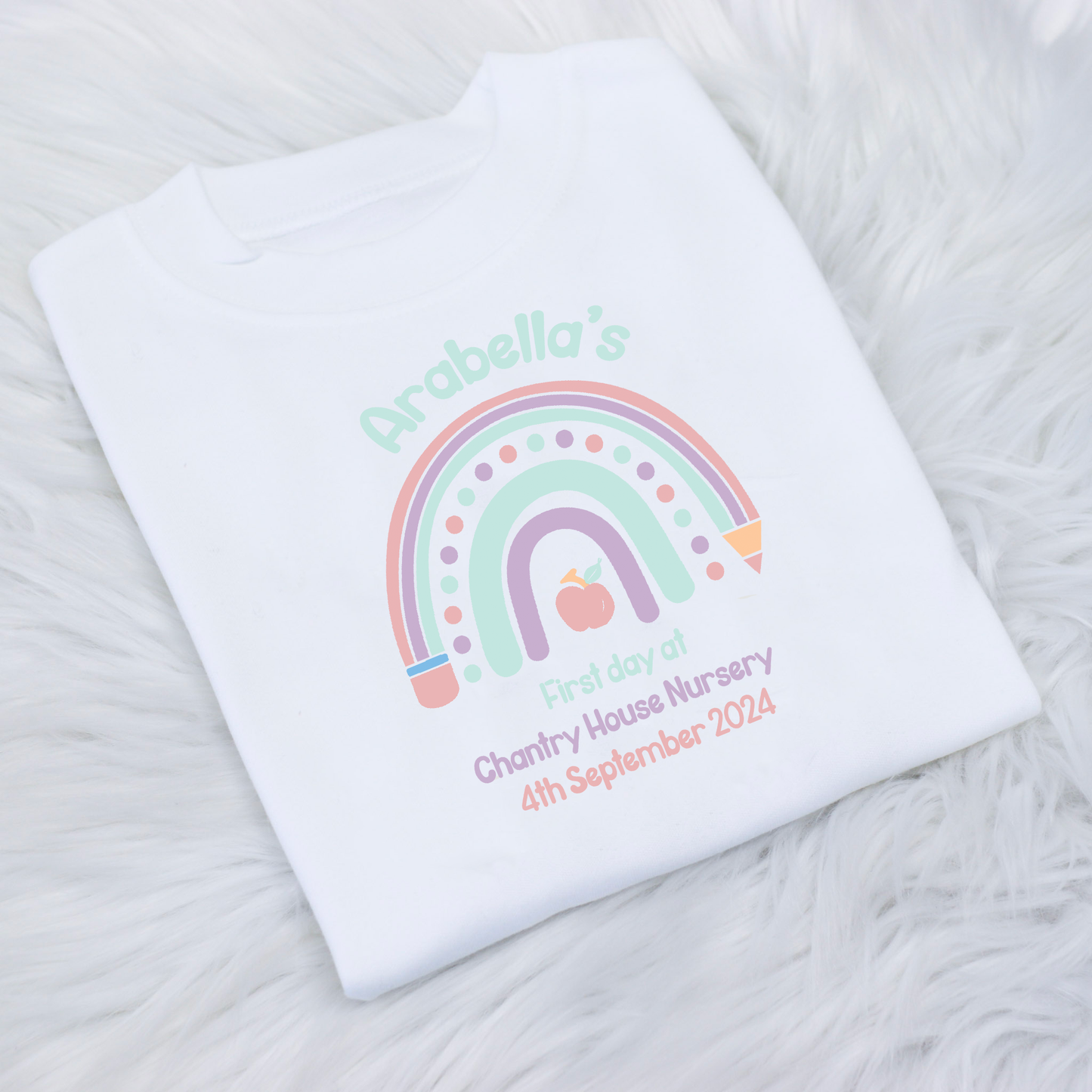 First Day at Nursery Pastel T-Shirt