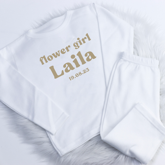 Flower Girl Simple Date Wedding Baby Pyjamas