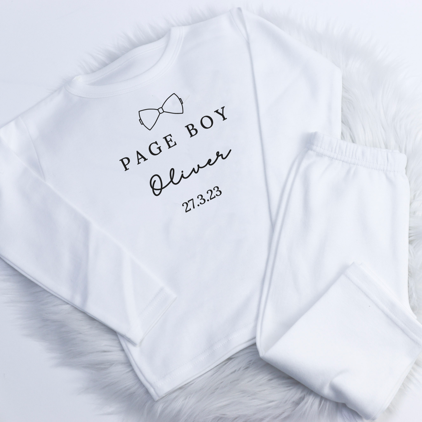 Page Boy Bow Tie Baby Pyjamas