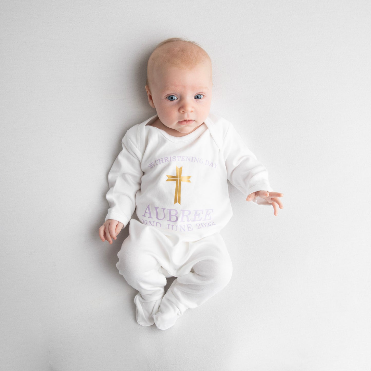 My Christening Day Cross Rompersuit