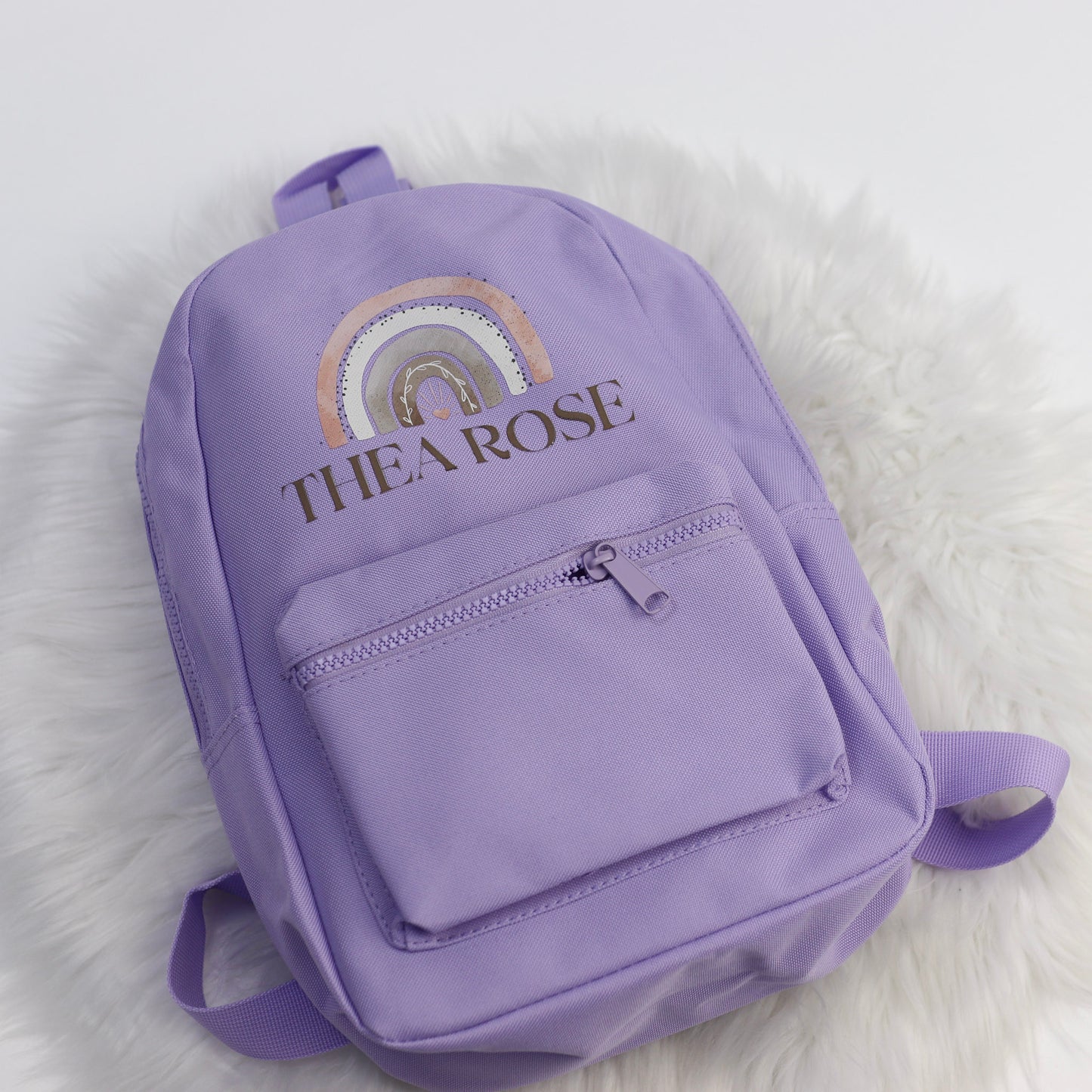 Boho Rainbow Name Mini Essentials Backpack