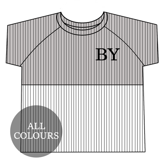CYO Ribbed Lounge Split Short Sleeve T-Shirt