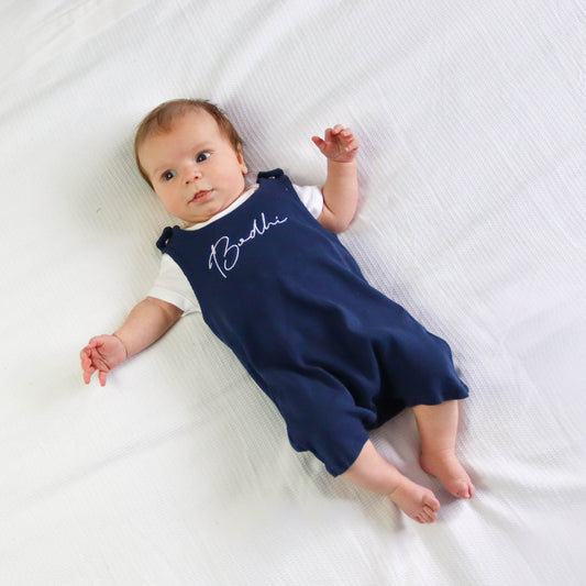 Navy Ribbed Lounge Short Romper (Made to Order)