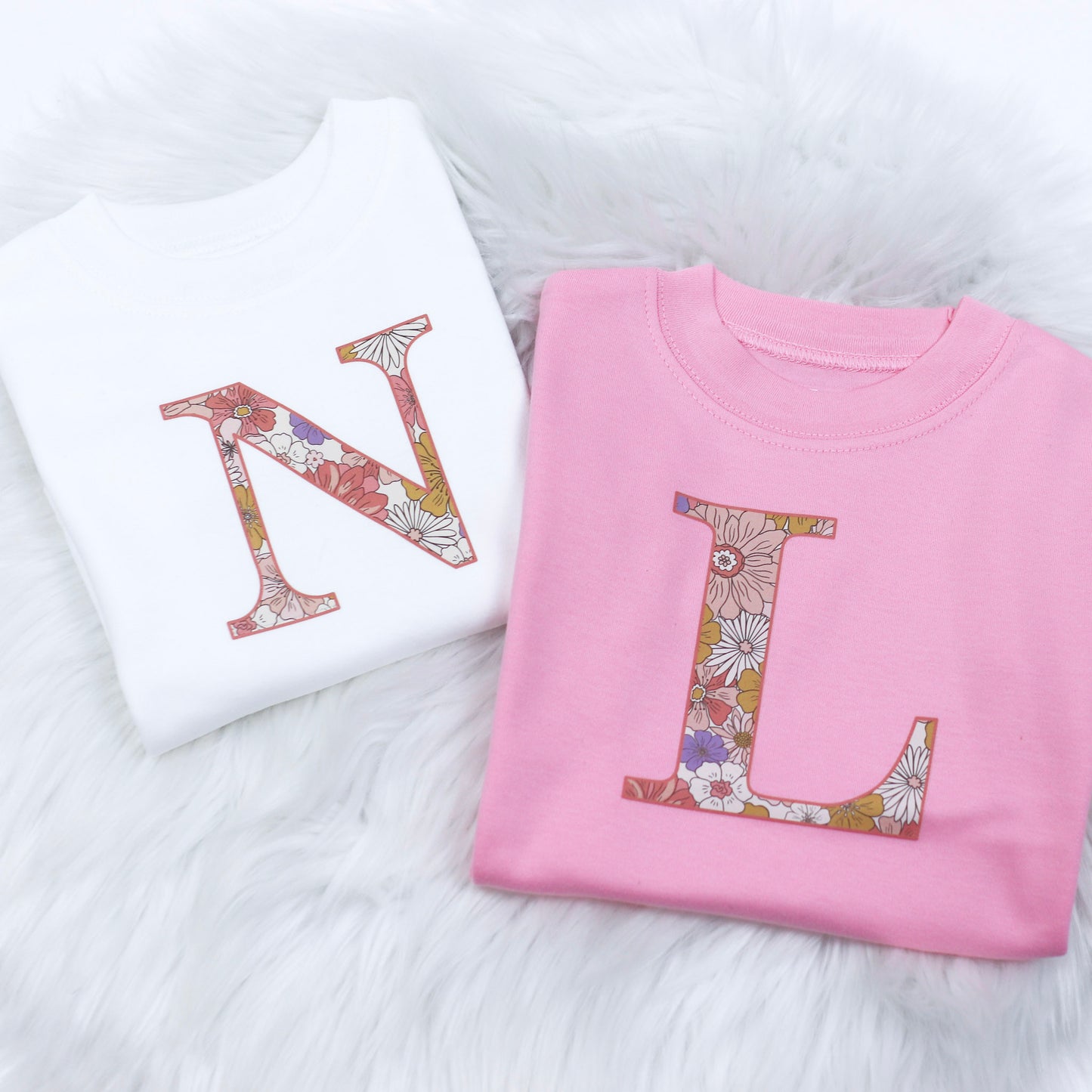 Floral Initial T-Shirt