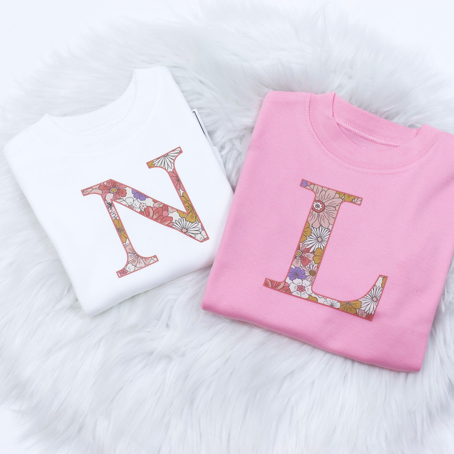 Floral Initial T-Shirt