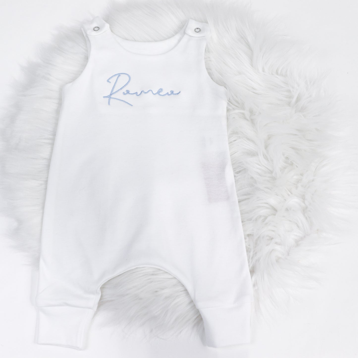 White Lounge Romper (Made to Order)