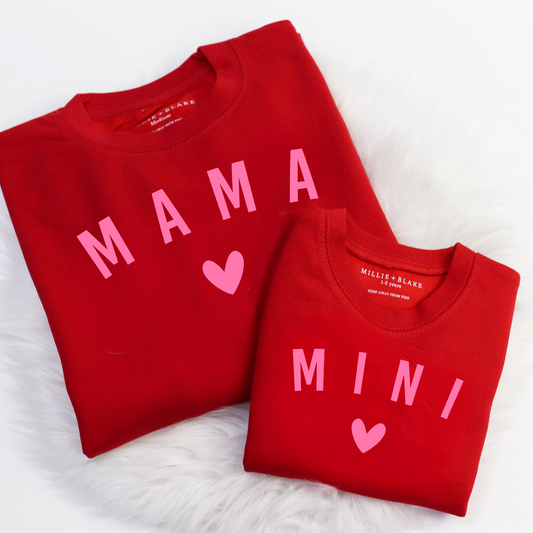 Mama Arc Heart Unisex Adults Sweatshirt (Made to Order)