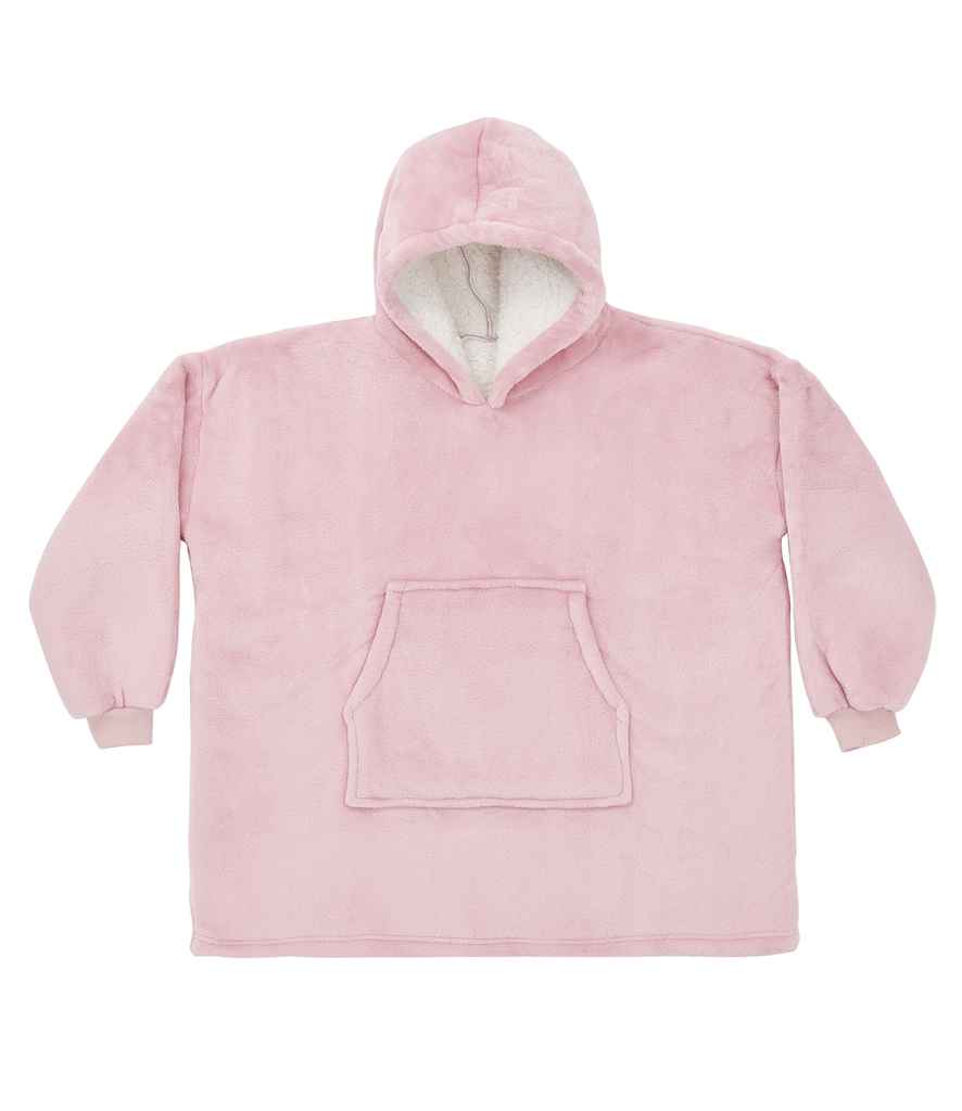 Space Block Name Embroidered Oversized Kids Hooded Blanket