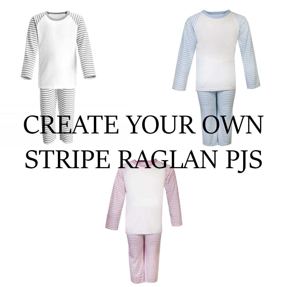 Create Your Own Stripe Raglan Pj's