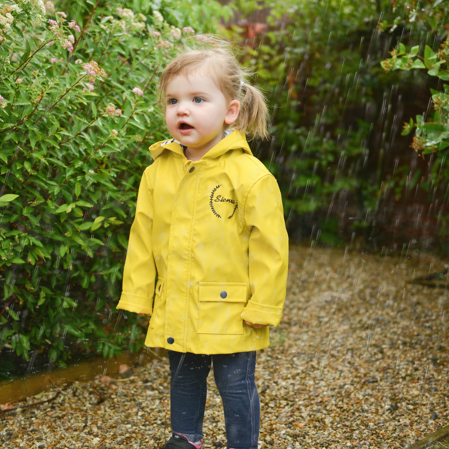 Yellow Personalised Raincoat