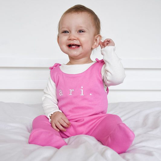 Candy Pink Lounge Footie Romper (Made to Order)