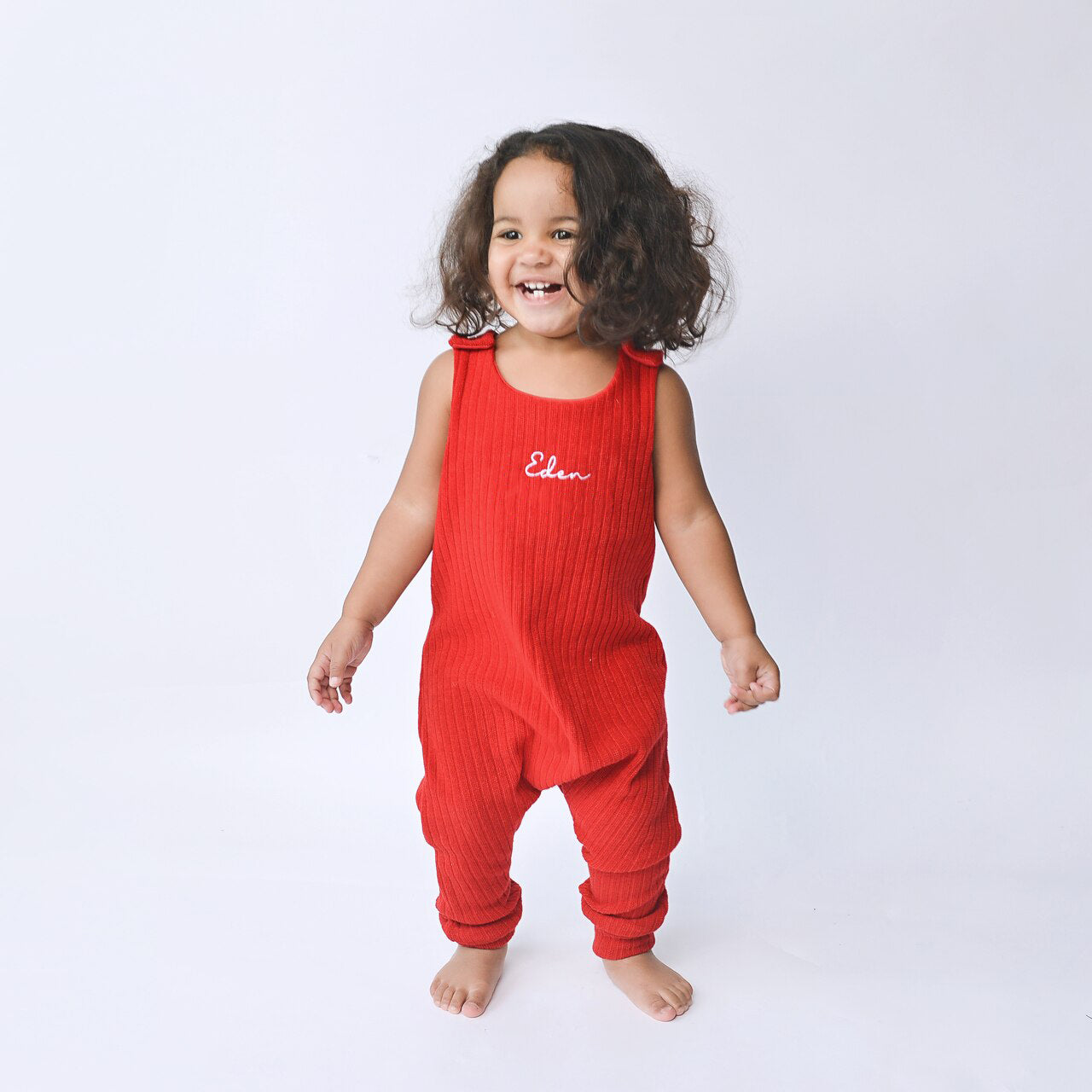 Red Chunky Knit Lounge Romper (Made to Order)
