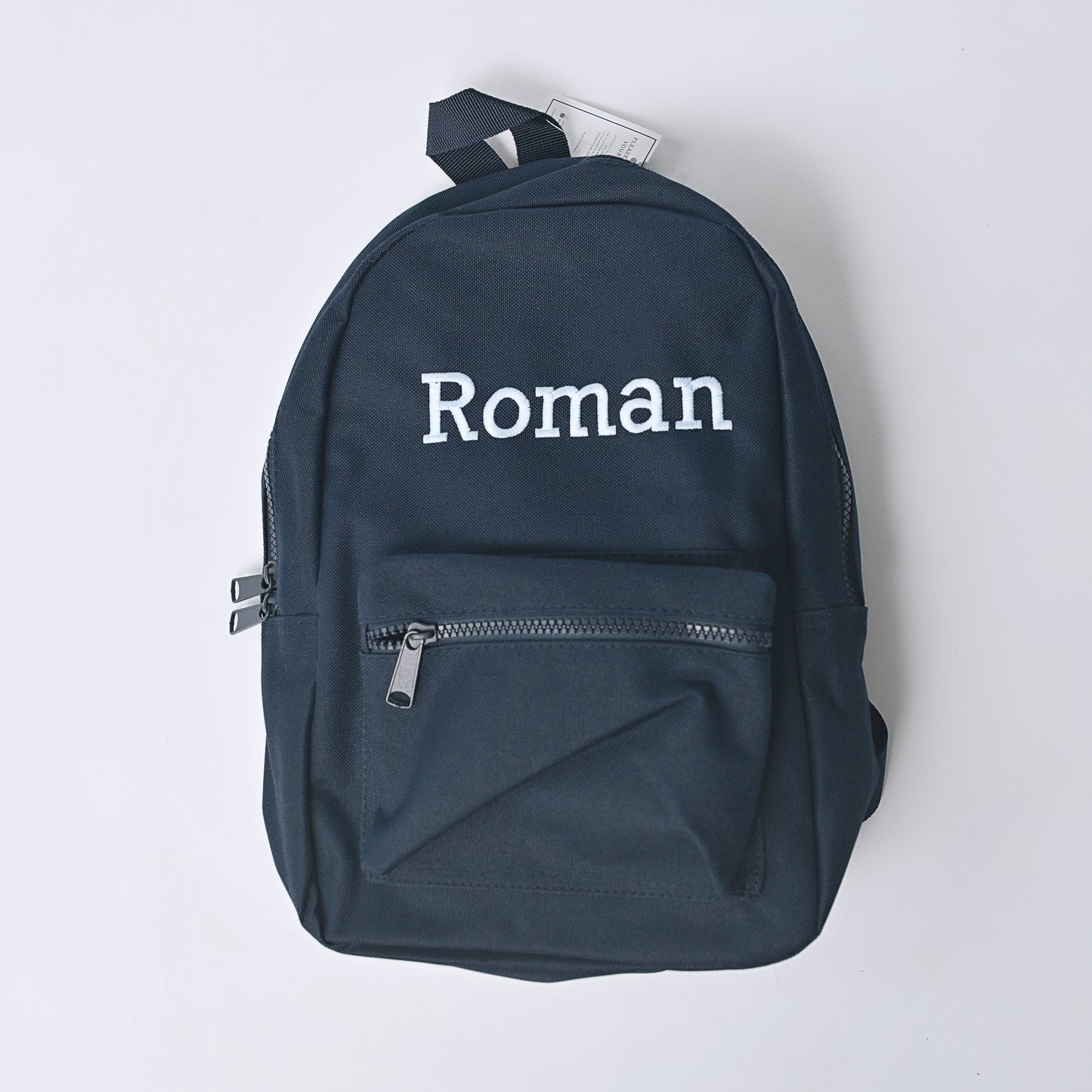 Navy Embroidered Mini Essentials Backpack
