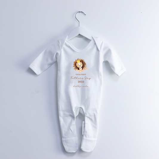 First Father's Day Lion King Personalised Rompersuit